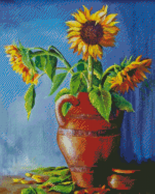 Sunflowers Vase Art Diamond Painting