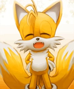 Tails The Hedgehog Animation Diamond Painting