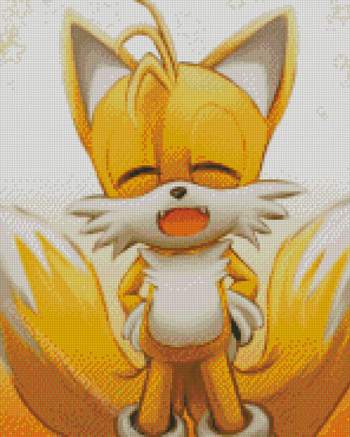 Tails The Hedgehog Animation Diamond Painting