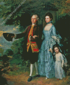 The Byam Family By Thomas Gainsborough Diamond Painting