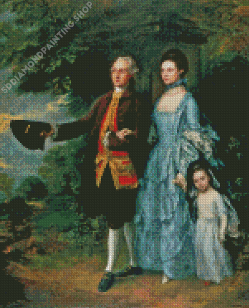 The Byam Family By Thomas Gainsborough Diamond Painting