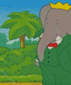 The King Babar Diamond Painting