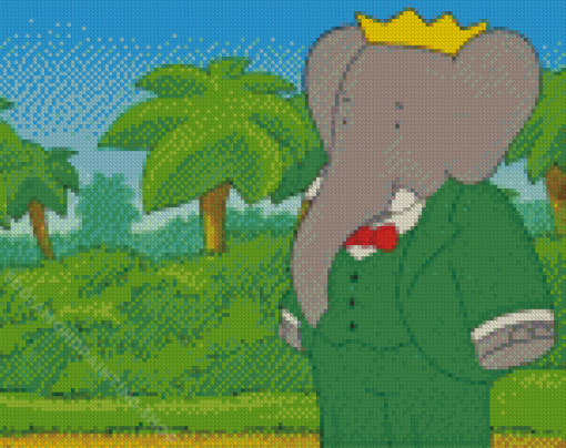 The King Babar Diamond Painting