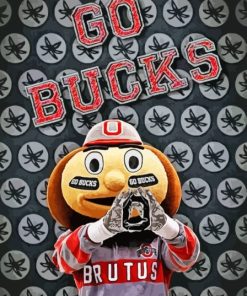 The Mascot Brutus Buckeye Ohio State Diamond Painting