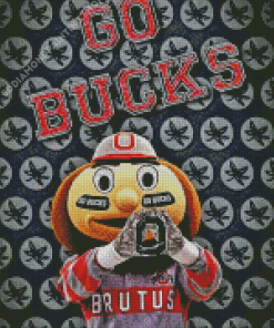 The Mascot Brutus Buckeye Ohio State Diamond Painting