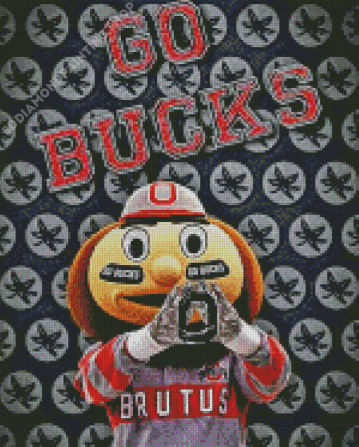 The Mascot Brutus Buckeye Ohio State Diamond Painting