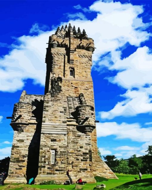 The National Wallace Monument Stirling Landmark Diamond Painting