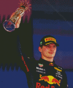 The Race Car Driver Max Verstappen Diamond Painting