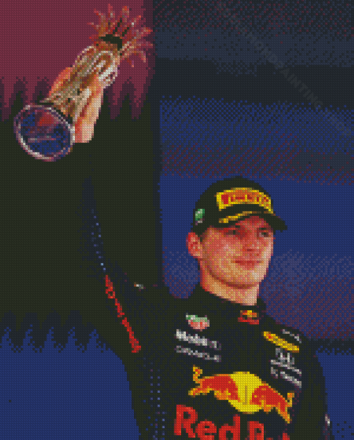 The Race Car Driver Max Verstappen Diamond Painting