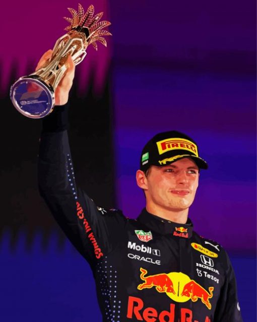 The Race Car Driver Max Verstappen Diamond Painting