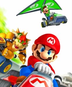 The Racing Video Game Mario Kart Diamond Painting