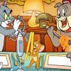 Tom And Jerry And Dog Cartoon Diamond Painting