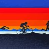 Triathlons Poster Art Diamond Painting