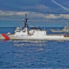 United States Coast Guard Ship In The Sea Diamond Painting