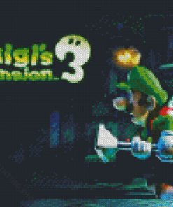 Video Game Luigis Mansion Diamond Painting