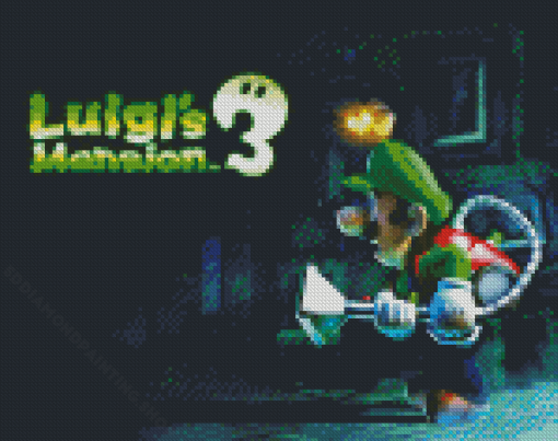 Video Game Luigis Mansion Diamond Painting