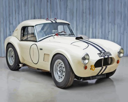 Vintage Shelby Cobra Le Mans Diamond Painting