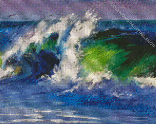 Waves Crashing Diamond Painting