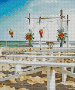 Wedding On Beach Diamond Painting