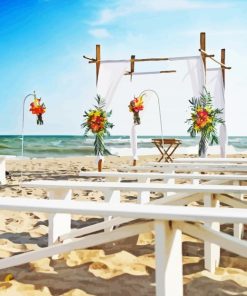 Wedding On Beach Diamond Painting