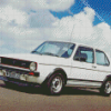 White WV Golf MK1 Car Diamond Painting