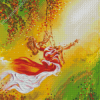 Woman In Swing Art Diamond Painting