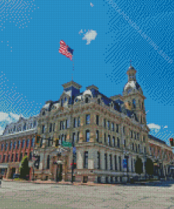 Wooster City Buildings Diamond Painting