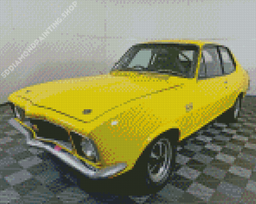 Yellow Holden Torana Car Diamond Painting