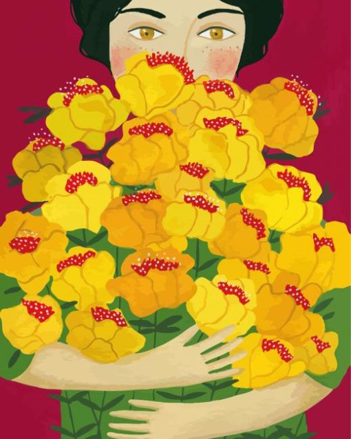 Yellow Flowers Virginia Cognet Diamond Painting