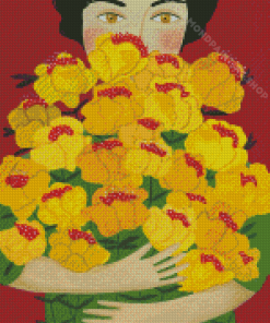 Yellow Flowers Virginia Cognet Diamond Painting