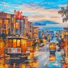 Abstract San Francisco Cable Cars Diamond Painting