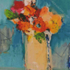 Abstract Yellow Vase Diamond Painting