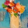 Abstract Yellow Vase Diamond Painting