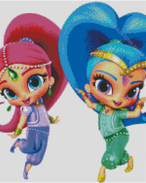 Adorable Shimmer And Shine Diamond Painting