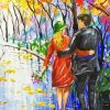 Aesthetic Couple Colorful Park Diamond Painting