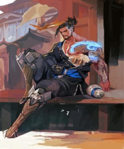 Aesthetic Hanzo Diamond Painting