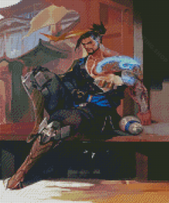 Aesthetic Hanzo Diamond Painting