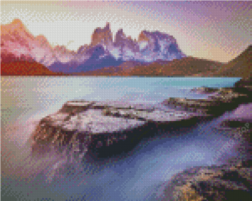 Aesthetic Lake Pehoe Diamond Painting