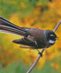 Aesthetic New Zealand Fantail Diamond Painting