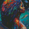 Afro Lady Diamond Painting