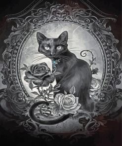 Black Cat Diamond Painting