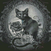 Black Cat Diamond Painting