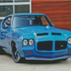 Blue 1971 Gto Judge Diamond Painting