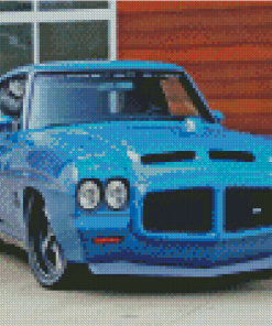 Blue 1971 Gto Judge Diamond Painting