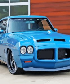 Blue 1971 Gto Judge Diamond Painting