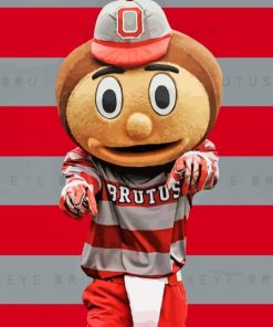 Brutus Buckeye Art Diamond Painting