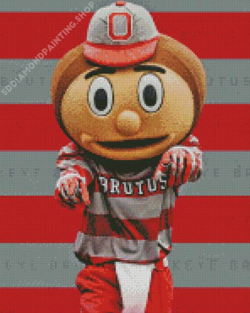 Brutus Buckeye Art Diamond Painting