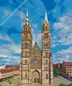 Chiesa Di San Lorenzo Nuremberg Germany Diamond Painting