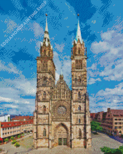 Chiesa Di San Lorenzo Nuremberg Germany Diamond Painting