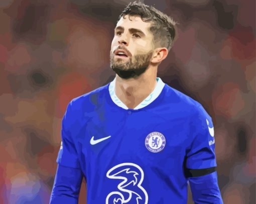 Christian Pulisic Chelsea Diamond Painting